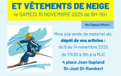 BOURSE AUX SKIS- 15 novembre 2025