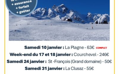 Les sorties ski du mois de Janvier à la MJC.