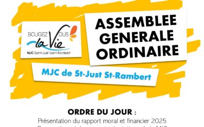 Assemblée Générale – MARDI 9 JUIN à 18h.